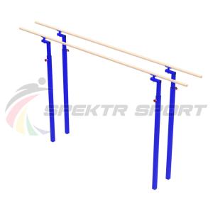 Купить Брусья гимнастические мужские массовые со стеклопластиковыми жердями (уличн. под бетонирование) в Москве 