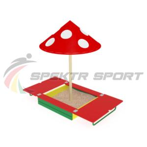 Купить Песочница с крышкой и грибком ИО 512 в Москве 