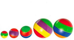 Купить Мячи резиновые (комплект из 5 мячей различного диаметра) в #REGION_NAME_DECLINE_PP# 