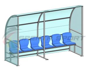 Купить Кабинка для игроков и судей на 6 мест в Москве 