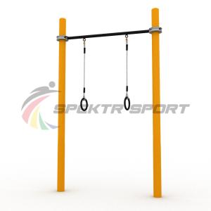 Купить Турник классический для занятий Воркаут с кольцами SP WRK-07 + Rings_76mm в Москве 