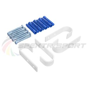 Купить Комплект настенного крепежа для турника 3 в 1 (2 в 1) крюки белые в Москве 