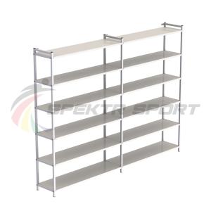 Купить Стеллаж для хранения инвентаря открытый (полки металл) 1900*2500*350 мм в Москве 