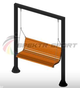 Купить Качели "Бриз" со спинкой в Москве 