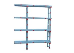 Купить Стеллаж с выступом для плавательного инвентаря, жесткий ПВХ, 1510х374х1810 мм в Москве 