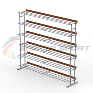 Купить Стеллаж для лыжных ботинок (на 50 пар) разборный в Москве 