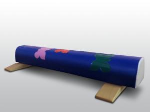 Купить Бревно гимнастическое 1,5м круглое напольное мягкое с аппликацией (с опорами) в Москве 