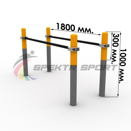 Купить Брусья уличные низкие Воркаут SP WRK-26_76mm в Москве 