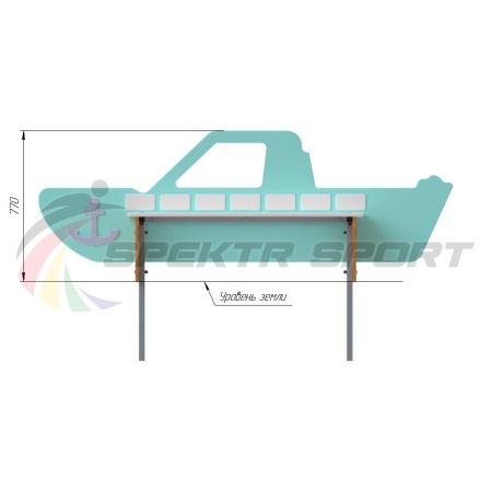 Купить Скамья детская Яхта МФ 415 в Москве 