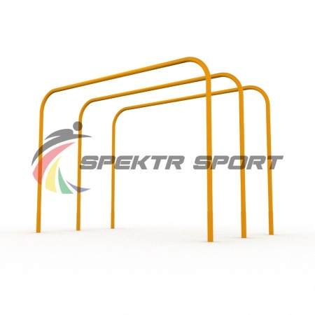 Купить Брусья гнутые тройные параллельные для Воркаут SP WRK-17 в Москве 