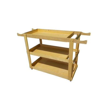 Купить Тележка деревянная для спортинвентаря на колесах в Москве 