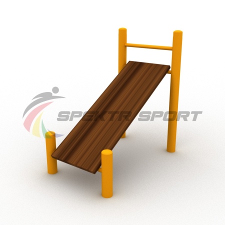 Купить Лавочка Воркаут для пресса с уклоном и перекладиной SP WRK-27E_76mm эконом в Москве 