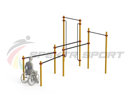 Купить Спортивный комплекс для инвалидов-колясочников WRK-D19_76mm в Москве 