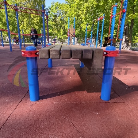 Купить Горизонтальная гимнастическая скамья с измерительными линейками из нерж. стали в Москве 