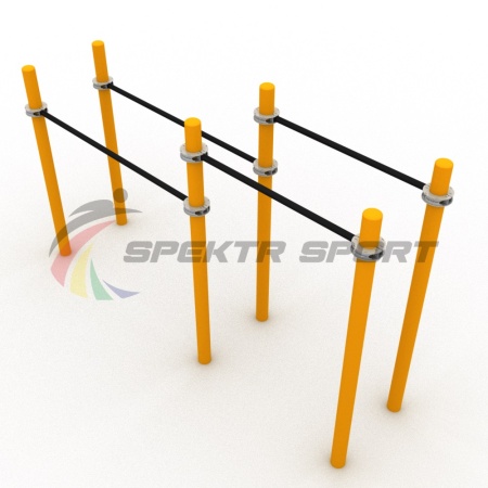 Купить Брусья двойные разновысотные Воркаут SP WRK-09_76mm в Москве 