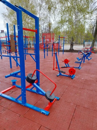 Купить Уличный силовой тренажер для подтягивания и отжимания на брусьях с противовесом ТС 146 в Москве 