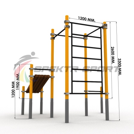 Купить Комплекс для занятий Воркаут SP WRK-43_76mm в Москве 