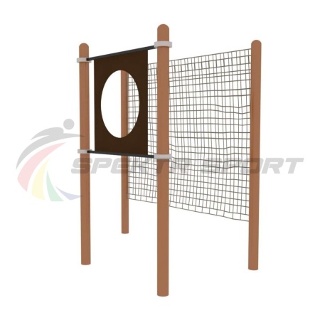 Купить Мишень на стойках круглая для выполнения испытания Метание теннисного мяча в цель (дист 6 м), фанера в Москве 