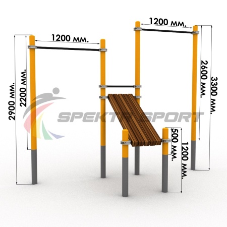 Купить Комплекс тренажеров для Воркаут SP WRK-20_76 mm в Москве 