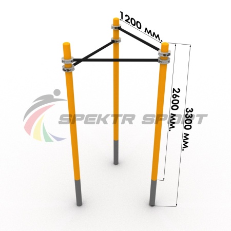 Купить Комплекс турников Треугольник для Воркаут SP WRK-15_76mm в Москве 