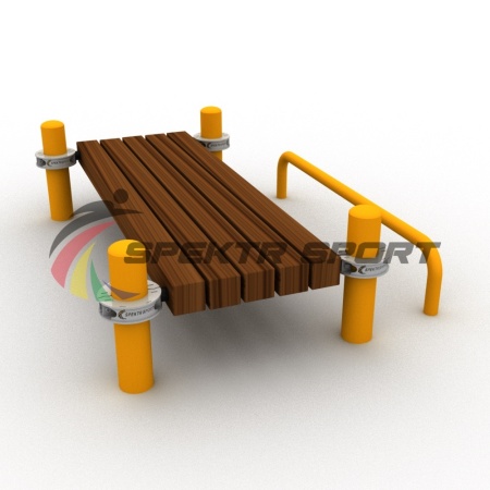 Купить Лавочка Воркаут для пресса с упором для ног SP WRK-34_76mm в Москве 