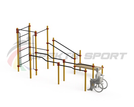 Купить Спортивный комплекс для инвалидов-колясочников WRK-D16_76mm в Москве 