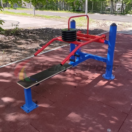 Купить Уличный тренажер взрослый Жим лежа с изменяемой нагрузкой ТС 140 в Москве 