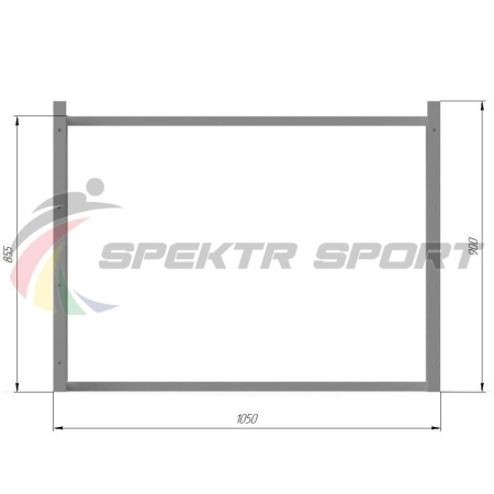 Купить Ферма 0,25 м цельносварная для баскетбольного щита 1200х900 из фанеры в Москве 