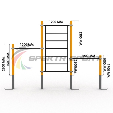 Купить Комплекс для занятий Воркаут SP WRK-42_76mm в Москве 