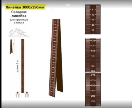 Купить Линейка измерительная складная для прыжков с места в Москве 
