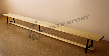 Купить Скамейка гимнастическая 3500 мм. (3 деревянных ножки) в Москве 