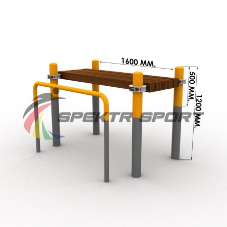 Купить Лавочка Воркаут для пресса с упором для ног SP WRK-34_76mm в Москве 